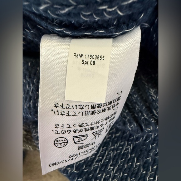 Eddie Bauer Men’s 3/4 Zip Navy Blue Stripped Long Sleeve Pullover Sweater - XXL - Picture 9 of 9